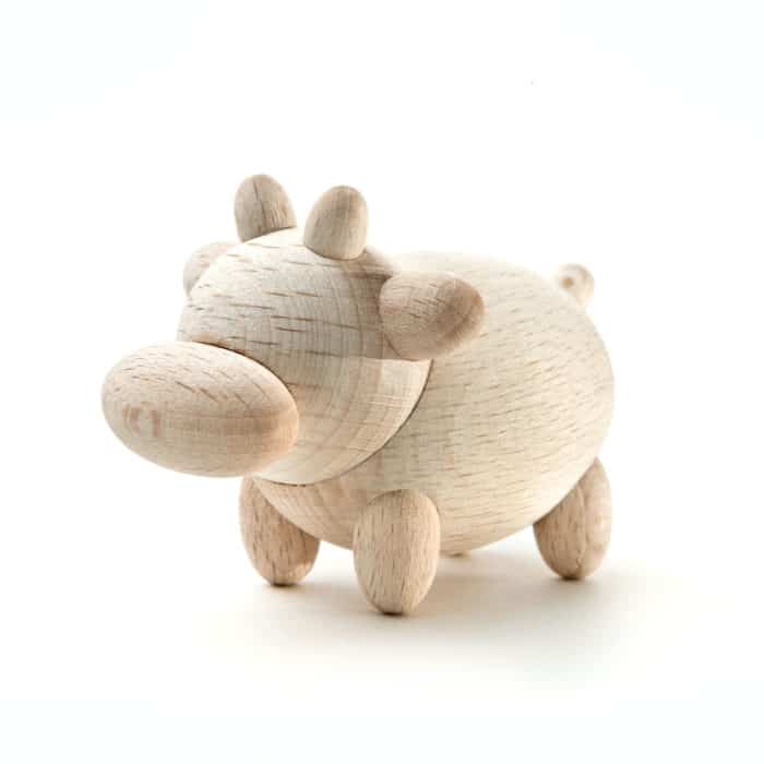 Mud Pie Mini Tagliere Rotondo In Legno Di Mango E Resina – Set Con Spalmatore, 22,9 X 16,5 Cm - 4